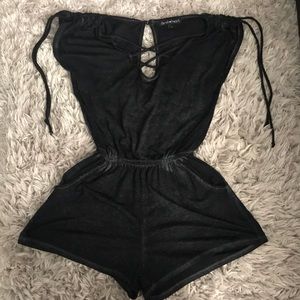 Derek Heart Romper w/Pockets